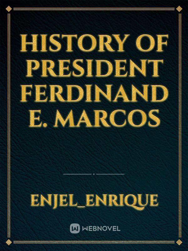 History of president FERDINAND E. MARCOS icon