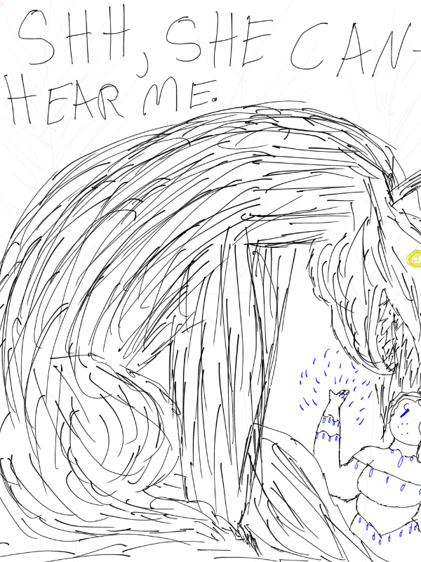 Shh, she can hear me icon