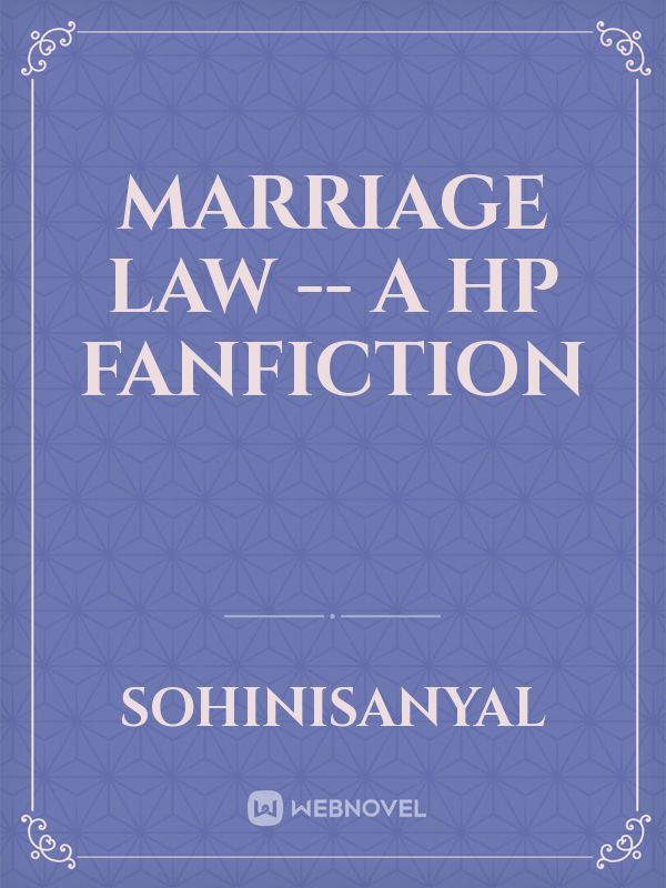 Marriage Law -- A HP Fanfiction icon