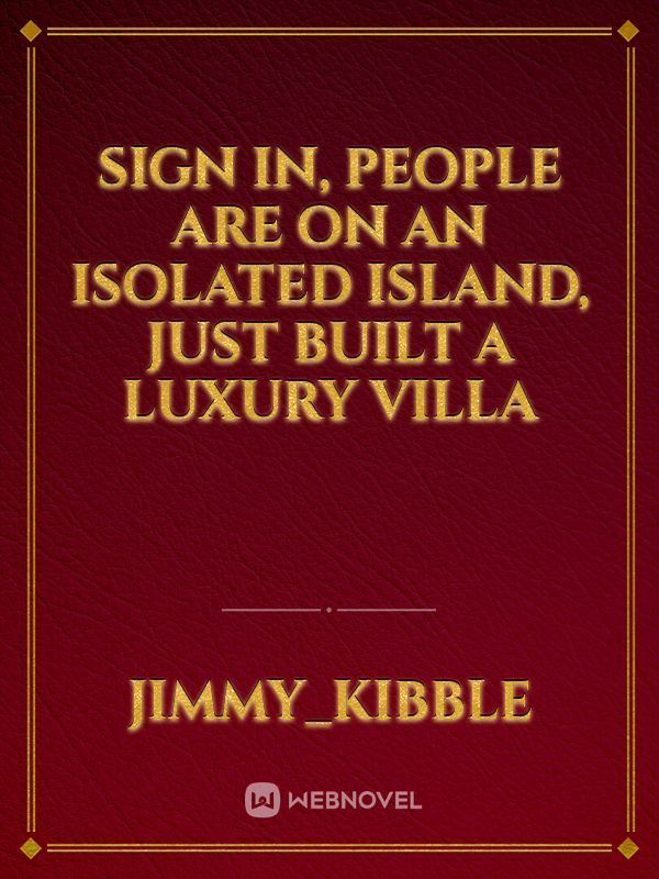 Sign in, people are on an isolated island, just built a luxury villa icon