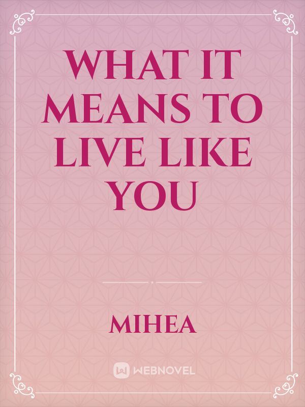 What It Means To Live Like You icon