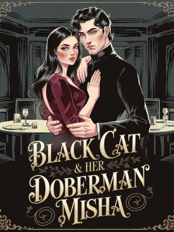 Black Cat and Her Doberman Misha icon