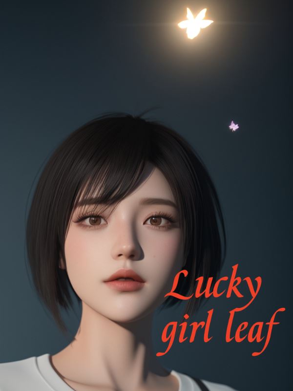 Lucky girl leaf icon