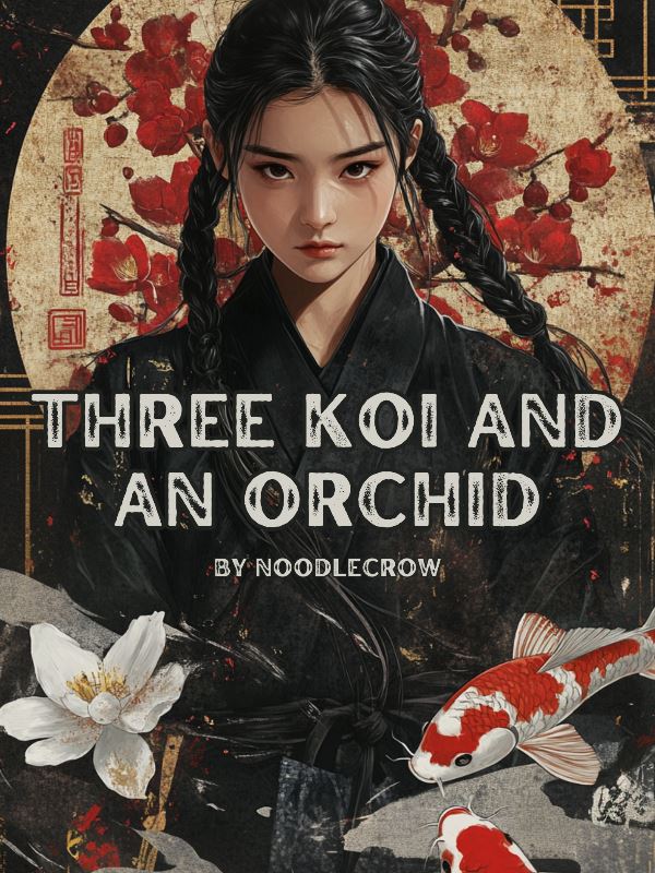 Three Koi and an Orchid icon