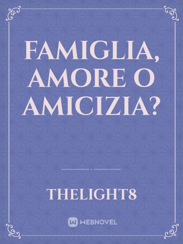 famiglia, amore o amicizia? icon