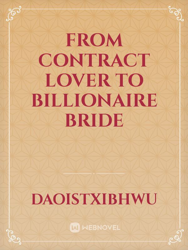 From Contract Lover To Billionaire Bride icon