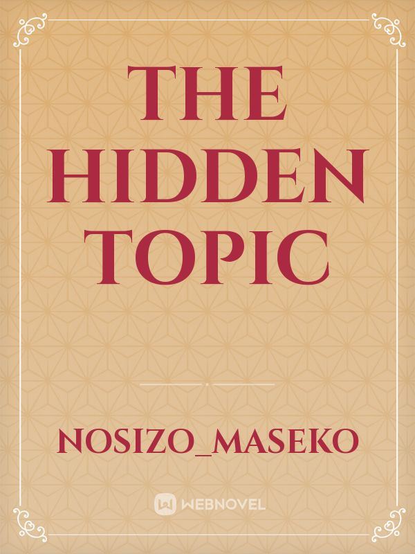 The hidden topic icon