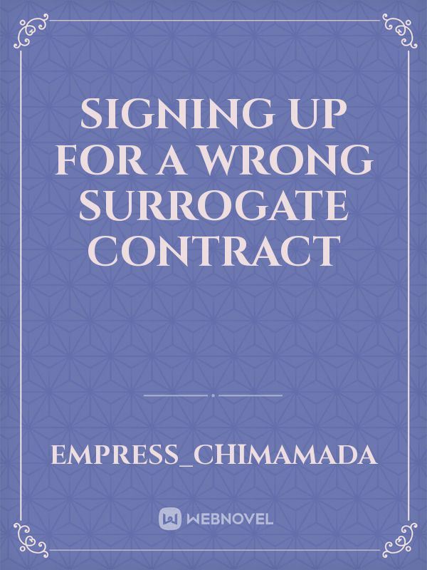 Signing up for a Wrong Surrogate Contract icon