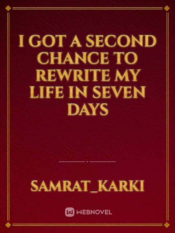 I Got a Second Chance to Rewrite My Life in Seven Days icon