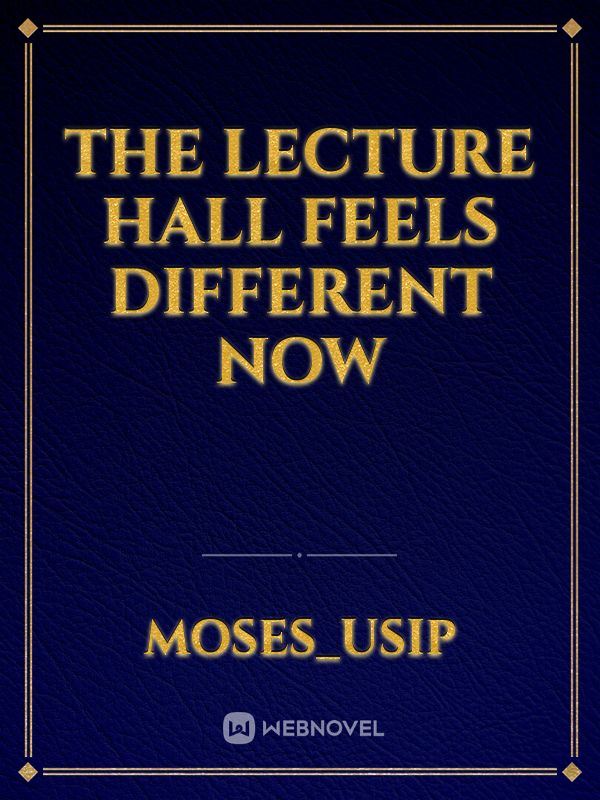 The lecture Hall Feels Different Now icon
