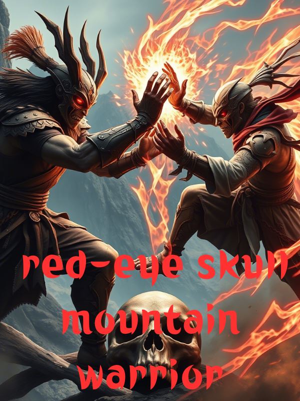 red-eye skull mountain warrior icon