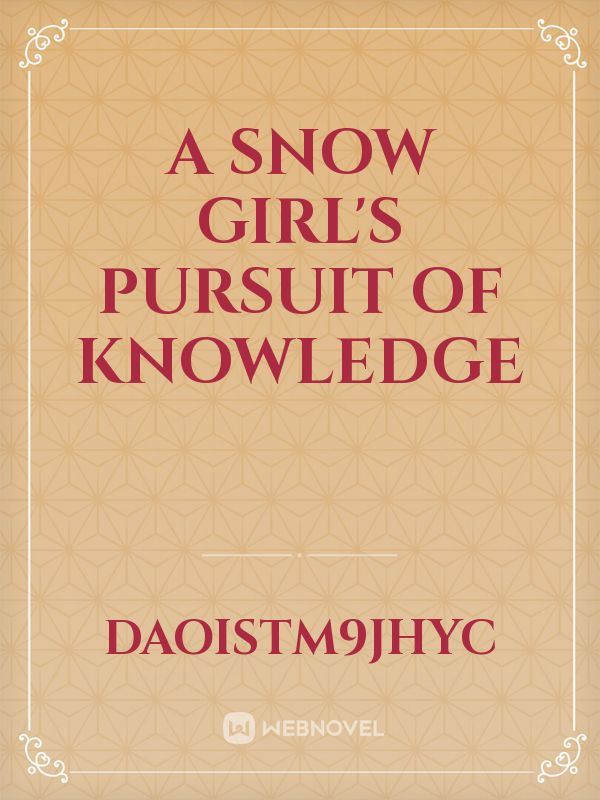 A snow girl's pursuit of knowledge icon