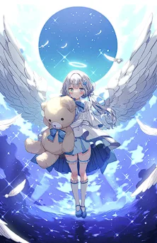 The lethargic angel wants to have a sweet sleep icon