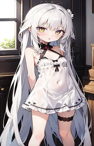 [TS] Silver-haired girl dragon streamer icon